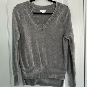 Old Navy gray V-neck, rainbow fleck XS sweater